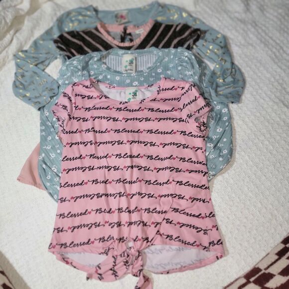 Girly Girl Shirt Bundle Size 10 (Medium, Large) Monteau Jennie+ Jessie Lily Bleu - Picture 2 of 16